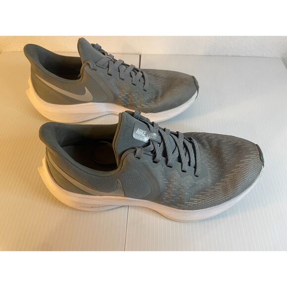 " NIKE AIR ZOOM WINFLO WOMEN'S GRAY RUNNING SHOES LACE UP LOW TOP SIZE 8.5 " - Picture 6 of 13